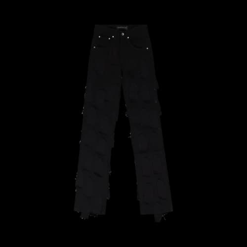 Who Decides War Flyaway Straight Fit Jeans 'Black'