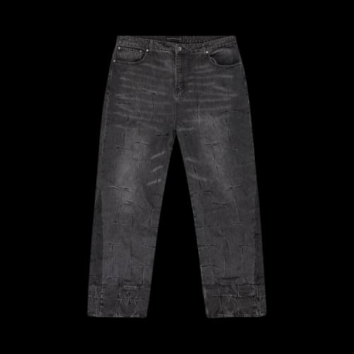Who Decides War Gathered Straight Fit Jeans 'Black'