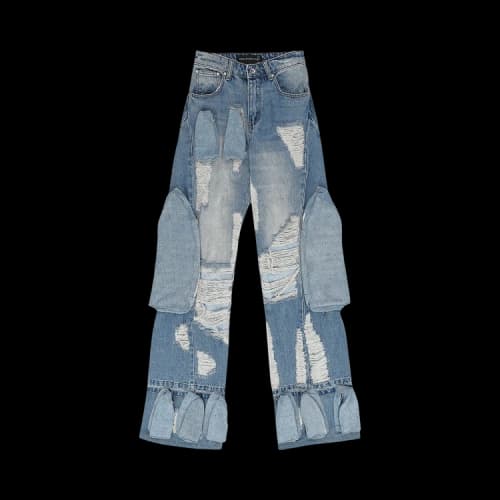 Who Decides War Multipocket Relaxed Fit Jeans 'Blue'