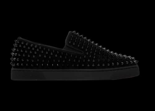 Christian Louboutin Spike Roller Boat Sneaker Black