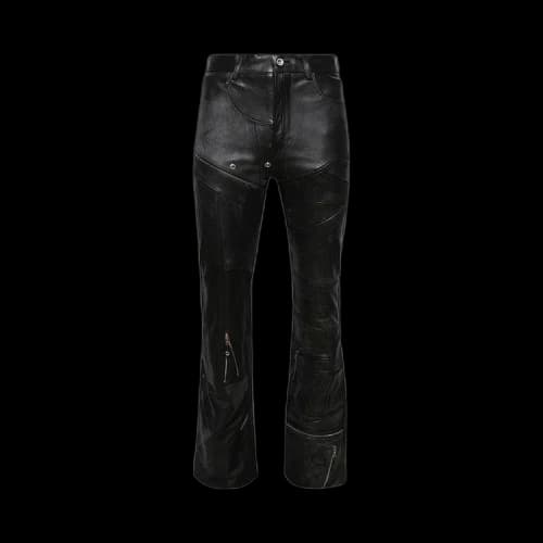 Who Decides War Fragmented Leather Trouser 'Coal'