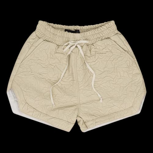 Who Decides War Crinkled Tailored Shorts 'Cream'