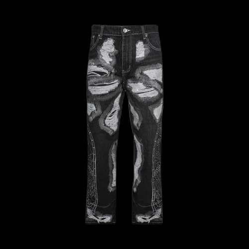 Who Decides War Darning Side Embroidery Pant 'Coal'