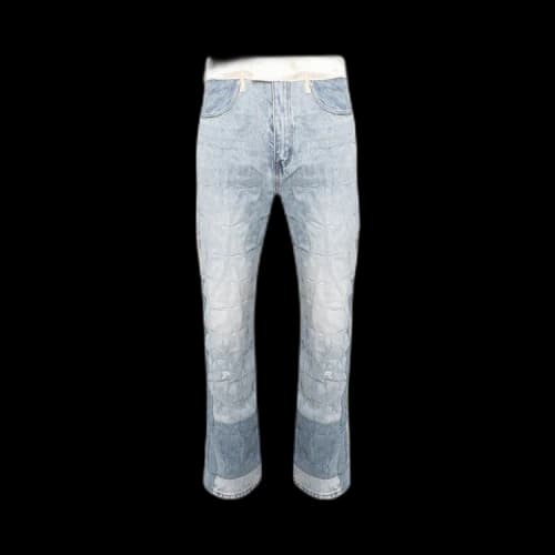 Who Decides War Gathered Tuxedo Denim Pant 'Sky'