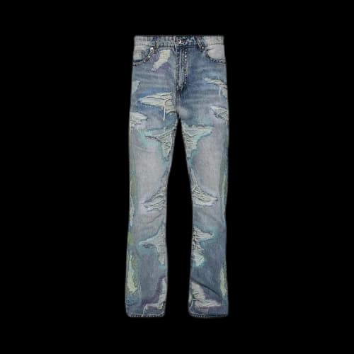 Who Decides War Multicolor Stud Distressed Denim 'Multicolor'