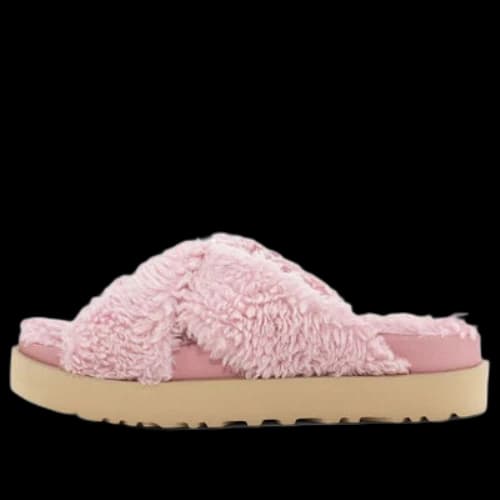 UGG Fuzz Sugar Cross Slide 'Shell' (Women's)