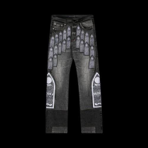 Who Decides War Patched Arch Embroidered Pant 'Coal'