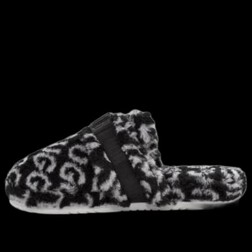 UGG Super Fluff Slipper 'Black White'