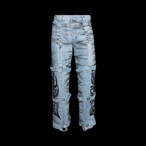 Who Decides War Winged Logo Bondage Pant 'Sky'