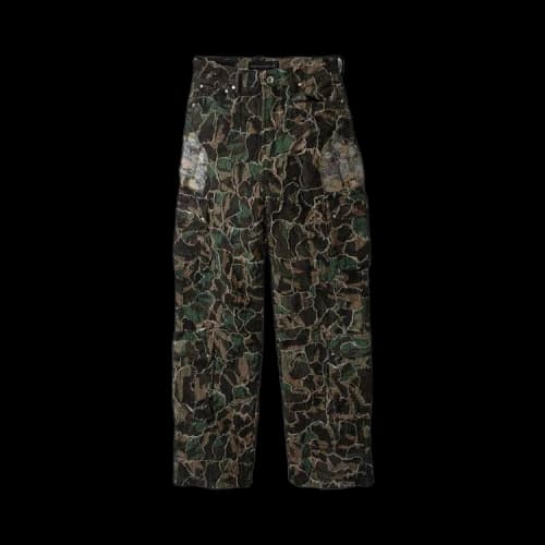 Who Decides War Washed Camo Cargo Pants 'Olive'