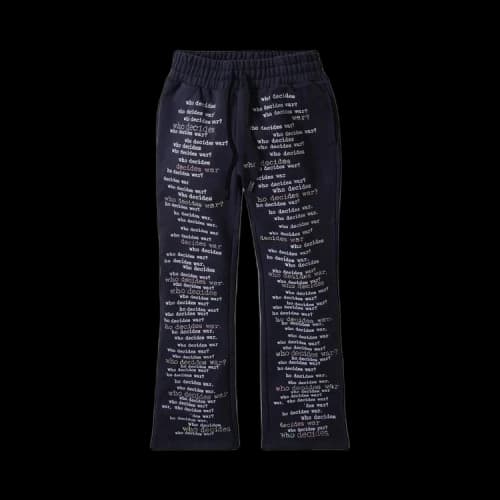 Who Decides War Scripture Sweatpants 'Indigo'