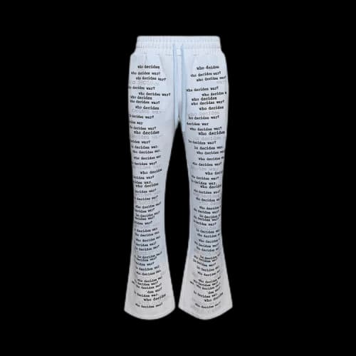 Who Decides War Scripture Sweatpants 'Sky'
