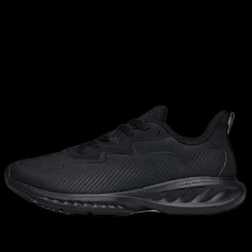 ANTA Running Series Sneakers Leather 'Pure Black'