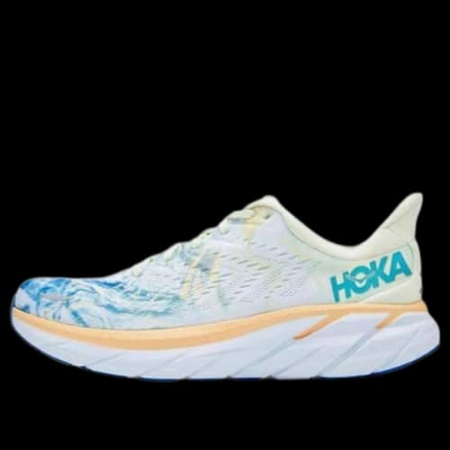 HOKA ONE ONE Clifton 8 Wide 'White Blue' (Women's)