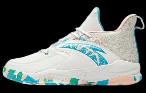 ANTA Ling Level Basic Basketball Shoes 'White Blue Pink'