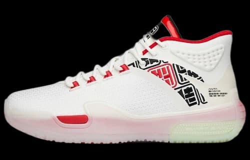 ANTA Badao Basketball Shoes 'White Red'