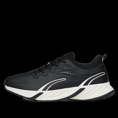 ANTA Running Series Sneakers Leather 'Midnight Black'