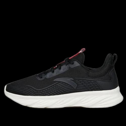 ANTA Running Series Sneakers 'Black Leather Red'
