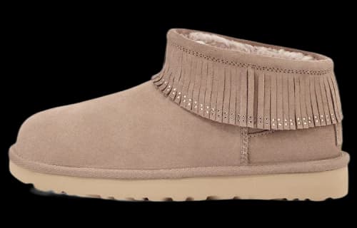 UGG Ultra Mini Fringe Bling 'Beige' (Women's)
