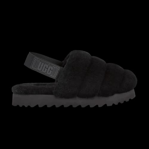 UGG Super Fluff Slipper Black (Women's)