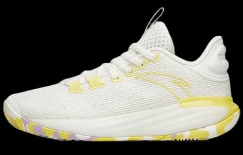 ANTA Light Cement Bubble 2 Cushioned Basketball Shoes 'White Yellow'