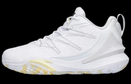 ANTA Speed 5 Casual Basketball Shoes 'White Yellow'