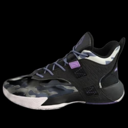 ANTA Basketball Series Sneakers Mid 'Black Grey Purple'