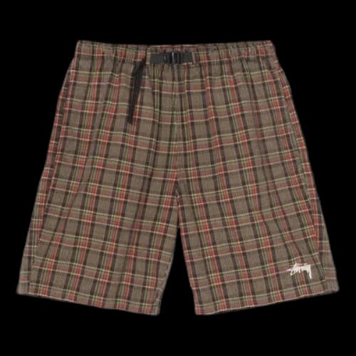 Stussy Nepal Plaid Mountain Short 'Brown'