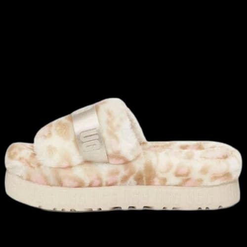 UGG Fluffita Panther Print Slide 'White' (Women's)