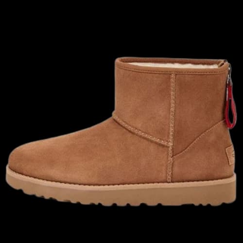 UGG Classic Mini Logo Zip 'Chestnut' (Women's)