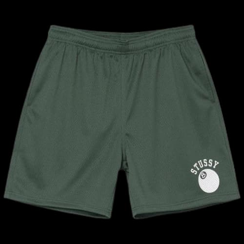 Stussy 8-Ball Mesh Shorts Forest