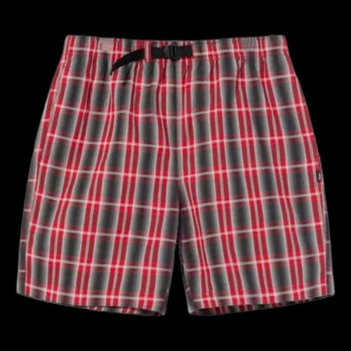 Stussy Nepal Plaid Mountain Short 'Red'