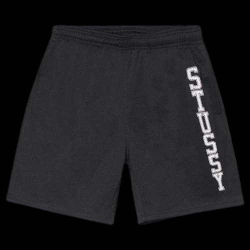 Stussy Collegiate Mesh Shorts Black