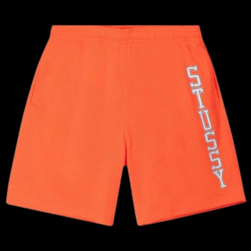 Stussy Collegiate Mesh Shorts Orange