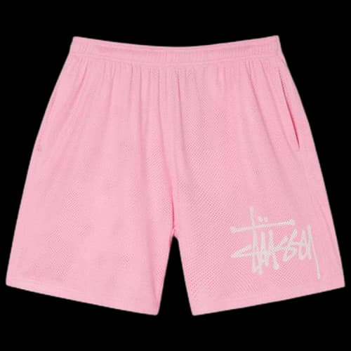 Stussy Big Basic Mesh Short Pink