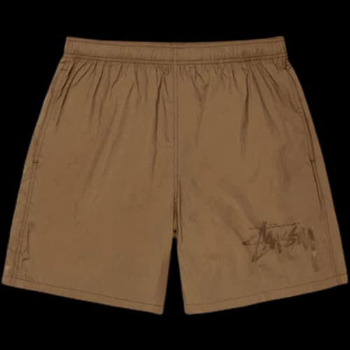 Stussy Big Stock Nylon Short Gold