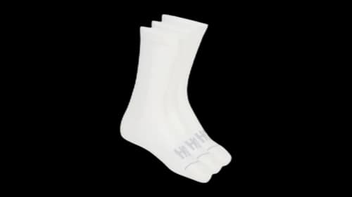 Hoka Crew Run Socks (3 Pack) White