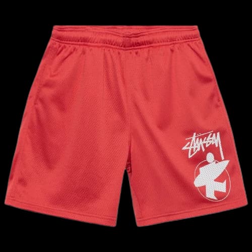 Stussy Surfman Mesh Short 'Red'
