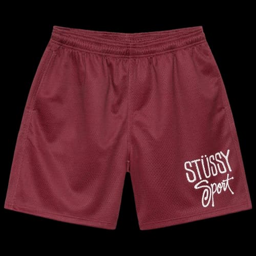 Stussy Mesh Short Sport 'Maroon'