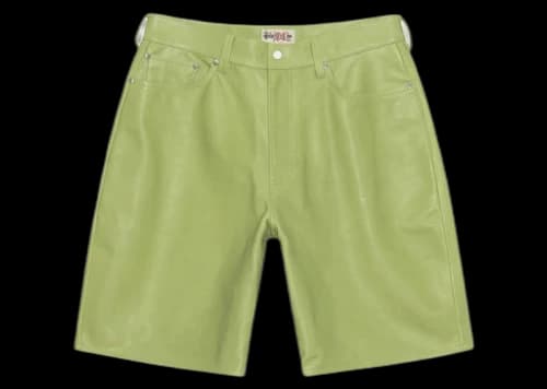 Stussy Big Ol' Leather Short Lime