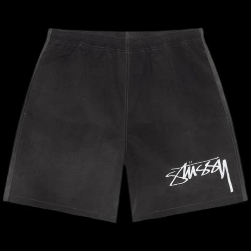 Stussy Wave Dye Nylon Short 'Black'