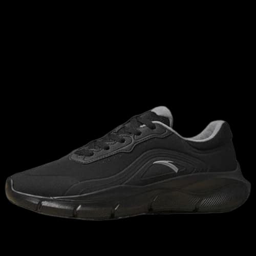 ANTA Leather Badminton Shoes 'Black Grey'