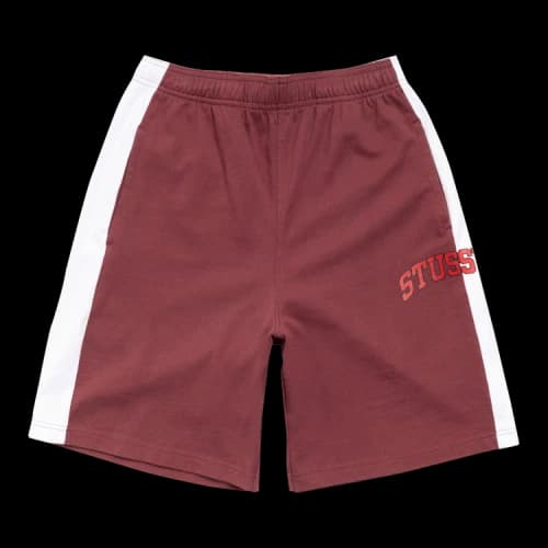 Stussy Stripe Jersey Short Burgundy