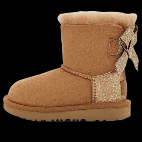 UGG Mini Bailey Bow Glitz 'Brown Beige'