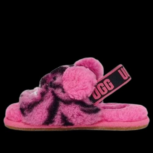 (TD) UGGFluff Yeah Slide Tiger Stuffie 'Carnation'