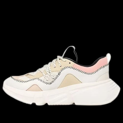 UGG Calle Lace 'White Beige Pink' (Women's)