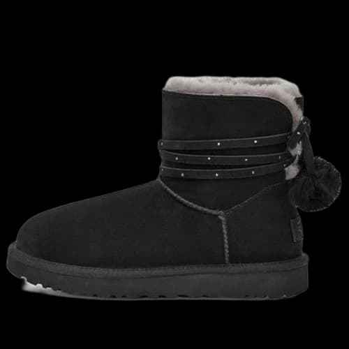 UGG Mini Bailey Bow Pom 'Black' (Women's)