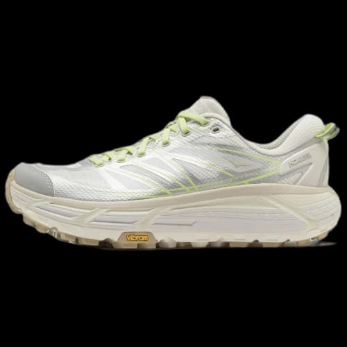 HOKA ONE ONE Mafate Speed 2 Trail Running Shoes Unisex Beige Silver