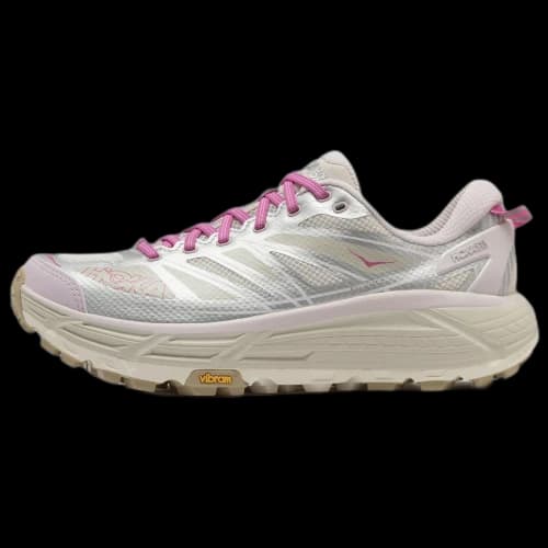 HOKA ONE ONE Mafate Speed 2 Trail Running Shoes Men's And Women's, Same Style Beige Silver