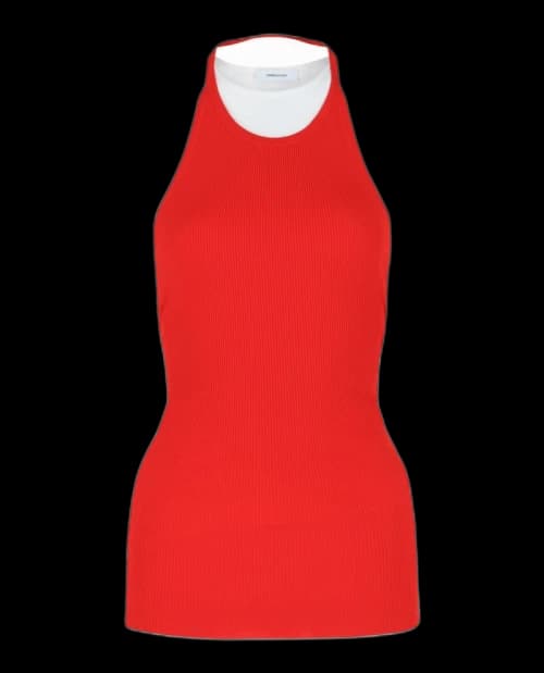 Ferragamo Layered Top Red